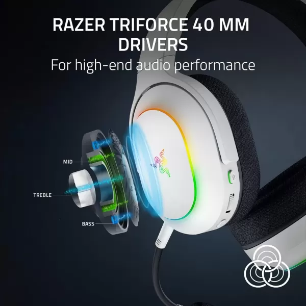 imageRazer Barracuda X Chroma Wireless Gaming Headset 24GHz Wireless ampamp Bluetooth  Lightweight  Chroma RGB  40mm Drivers  Cardioid Mic  70 Hr Battery  for PC Mac PS5 Switch Smartphone  WhiteWhite