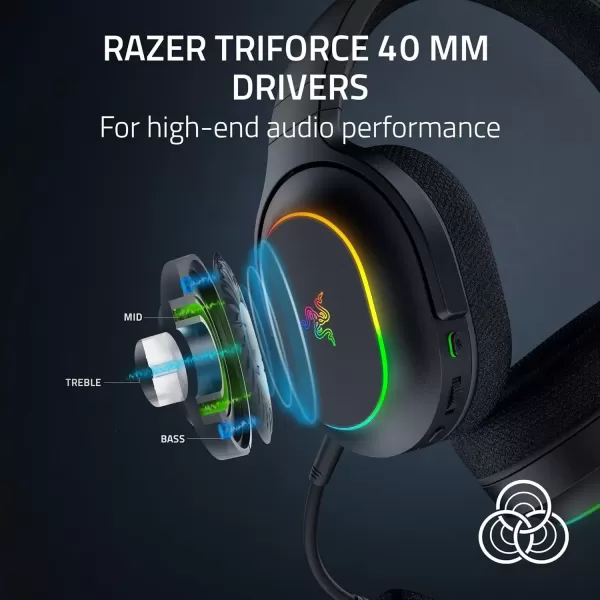 imageRazer Barracuda X Chroma Wireless Gaming Headset 24GHz Wireless ampamp Bluetooth  Lightweight  Chroma RGB  40mm Drivers  Cardioid Mic  70 Hr Battery  for PC Mac PS5 Switch Smartphone  WhiteBlack