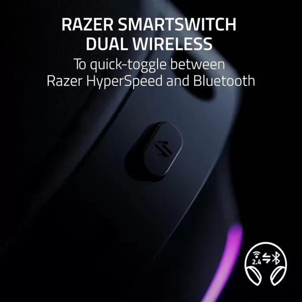imageRazer Barracuda X Chroma Wireless Gaming Headset 24GHz Wireless ampamp Bluetooth  Lightweight  Chroma RGB  40mm Drivers  Cardioid Mic  70 Hr Battery  for PC Mac PS5 Switch Smartphone  WhiteBlack