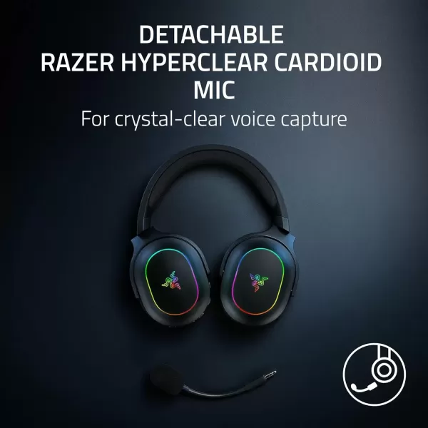 imageRazer Barracuda X Chroma Wireless Gaming Headset 24GHz Wireless ampamp Bluetooth  Lightweight  Chroma RGB  40mm Drivers  Cardioid Mic  70 Hr Battery  for PC Mac PS5 Switch Smartphone  WhiteBlack