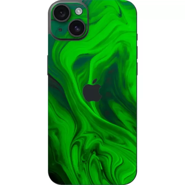 imageRazer Skin iPhone 15  Full Wrap  Premium 3M Cast Vinyl  Scratch Resistant  Unique Designs ampamp Finishes  Easy Application  Black MetalAcid Sludge