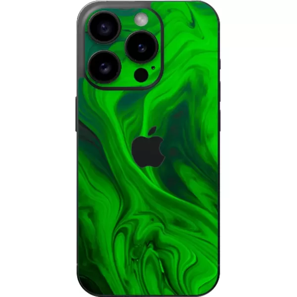 imageRazer Skin iPhone 15  Full Wrap  Premium 3M Cast Vinyl  Scratch Resistant  Unique Designs ampamp Finishes  Easy Application  Black MetalAcid Sludge