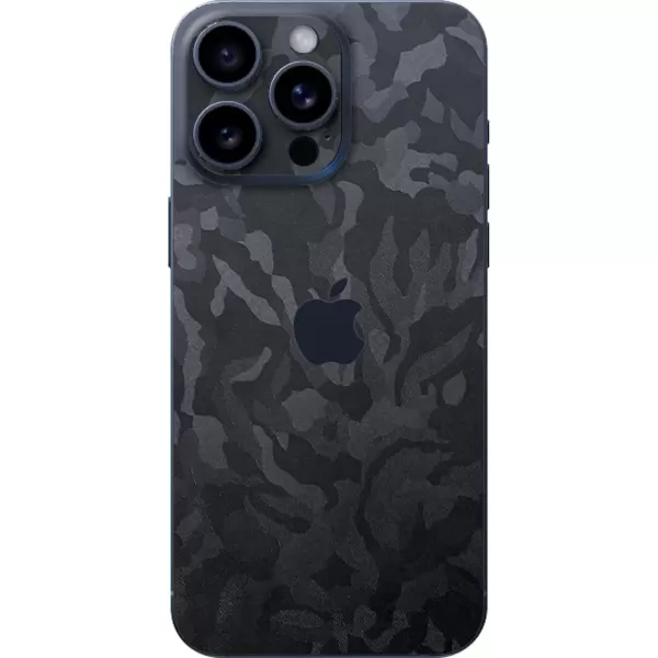 imageRazer Skin iPhone 15  Full Wrap  Premium 3M Cast Vinyl  Scratch Resistant  Unique Designs ampamp Finishes  Easy Application  Black MetalBlack Camo