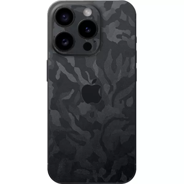 imageRazer Skin iPhone 15  Full Wrap  Premium 3M Cast Vinyl  Scratch Resistant  Unique Designs ampamp Finishes  Easy Application  Black MetalBlack Camo