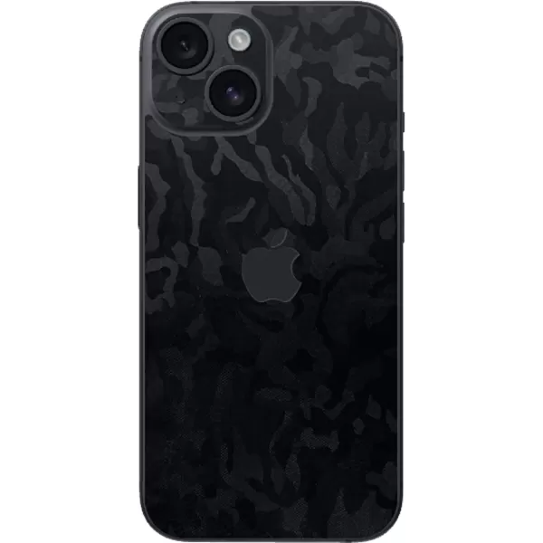 imageRazer Skin iPhone 15  Full Wrap  Premium 3M Cast Vinyl  Scratch Resistant  Unique Designs ampamp Finishes  Easy Application  Black MetalBlack Camo