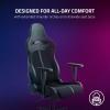 imageRazer Enki X Essential Gaming Chair AllDay Comfort  Builtin Lumbar Arch  Optimized Cushion Density  DualTextured Synthetic Leather  Adjustable 152degree Recline  KuromiBlack
