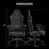 imageRazer Iskur V2 X Ergonomic Gaming Chair Builtin Lumbar Support  Widened Seat Base  High Density Foam Cushions  Adjustable 152 Degree Recline  2D Armrests  Plush Fabric Finish  Black