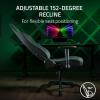 imageRazer Iskur V2 X Ergonomic Gaming Chair Builtin Lumbar Support  Widened Seat Base  High Density Foam Cushions  Adjustable 152 Degree Recline  2D Armrests  Plush Fabric Finish  Black