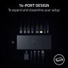 imageRazer USB 4 Dock 14 Ports Type C Type A HDMI DP Ethernet SD 35mm  Dual Monitor Up to 4K 120 Hz  Laptop ampamp Phone Fast Charge  Durable Lightweight Casing  Windows ampamp Mac Compatible  MercuryBlack
