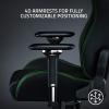 imageRazer Iskur Gaming Chair Ergonomic Lumbar Support System  MultiLayered Synthetic Leather Foam Cushions  Engineered to Carry  Memory Foam Head Cushion  BlackBlackGreen