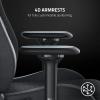 imageRazer Iskur Gaming Chair Ergonomic Lumbar Support System  MultiLayered Synthetic Leather Foam Cushions  Engineered to Carry  Memory Foam Head Cushion  BlackGrey Fabric