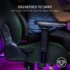 imageRazer Iskur Gaming Chair Ergonomic Lumbar Support System  MultiLayered Synthetic Leather Foam Cushions  Engineered to Carry  Memory Foam Head Cushion  BlackBlackGreen