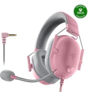 imageRazer BlackShark V2 X Xbox Gaming Headset 50mm Drivers  Cardioid Mic  Lightweight  Comfortable Noise Isolating Earcups  for Xbox Series X Series S PS5 PC Switch via 35mm Jack  Quartz Pink