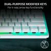 imageRazer Huntsman V3 Pro Mini 60 Esports Gaming Keyboard Analog Optical Switches Snap Tap  Rapid Trigger  Adjustable Actuation  DualPurpose Mod Keys  Doubleshot PBT Keycaps  WhiteWhite