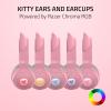 imageRazer Kraken Kitty V2 BT Wireless RGB Headset Chroma RGB Kitty Ears ampamp Earcups  Bluetooth 5240 mm Drivers  NoiseCancelling Mics  Lightweight  40 Hr Battery wType C Charging  BlackQuartz Pink