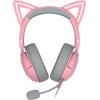 imageRazer Kraken Kitty V2 USB Wired Headset Chroma RGB Kitty Ears  Stream Reactive Lighting  HyperClear Cardioid Mic  40 mm Drivers  71 Surround Sound  Comfortable Ear Cushions  WhiteQuartz Pink