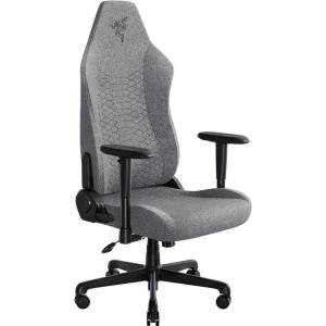 imageRazer Iskur V2 X Ergonomic Gaming Chair Builtin Lumbar Support  Widened Seat  High Density Foam Cushions  Adjustable 152 Degree Recline  2D Armrests  Plush Fabric Finish  Light Gray Edition