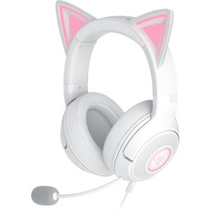 imageRazer Kraken Kitty V2 USB Wired Headset Chroma RGB Kitty Ears  Stream Reactive Lighting  HyperClear Cardioid Mic  40 mm Drivers  71 Surround Sound  Comfortable Ear Cushions  WhiteWhite