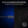 imageRazer Thunderbolt 4 Cable 08m  25ft Up to 40 Gigabits Per Second  Up to 8K Resolutions  Up to 100W Charging  Compatible with Windows PCMacThunderbolt 3 Devices  BlackBlack
