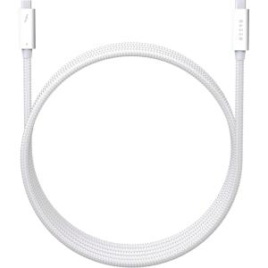imageRazer Thunderbolt 4 Cable 08m  25ft Up to 40 Gigabits Per Second  Up to 8K Resolutions  Up to 100W Charging  Compatible with Windows PCMacThunderbolt 3 Devices  BlackWhite