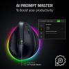 imageRazer Pro Click V2 Vertical Wireless Mouse 6 Button Ergonomic Design  One Click AI Prompt  Long Battery Life  Multi Device Connectivity via 24GHz Bluetooth or USB C Wired Mode  Chroma RGB