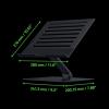 imageRazer Adjustable Laptop Stand Fits Most Tablets Laptops ampamp Macbooks 14 to 18quot  Adjust Height and Tilt  Durable Aluminum Construction  Vented Design  Foldable for Storage ampamp Travel  Black