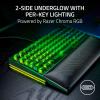 imageRazer BlackWidow V4 75 Mechanical Gaming Keyboard HotSwappable Design  Compact ampamp Durable  Orange Tactile Switches  Chroma RGB  MF Roller ampamp Media Keys  Comfortable Wrist Rest  Phantom Green