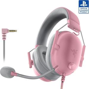 imageRazer BlackShark V2 X Xbox Gaming Headset 50mm Drivers  Cardioid Mic  Lightweight  Comfortable Noise Isolating Earcups  for Xbox Series X Series S PS5 PC Switch via 35mm Audio Jack  WhiteQuartz Pink