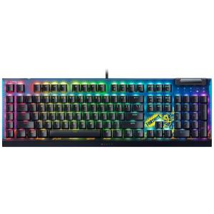imageRazer BlackWidow V4 X Mechanical Gaming Keyboard Green Switches Tactile ampamp Clicky  6 Macro Keys  Chroma RGB  Doubleshot ABS Keycaps  Sound Dampening ampamp Stabilizers  Pokmon EditionFortnite Edition