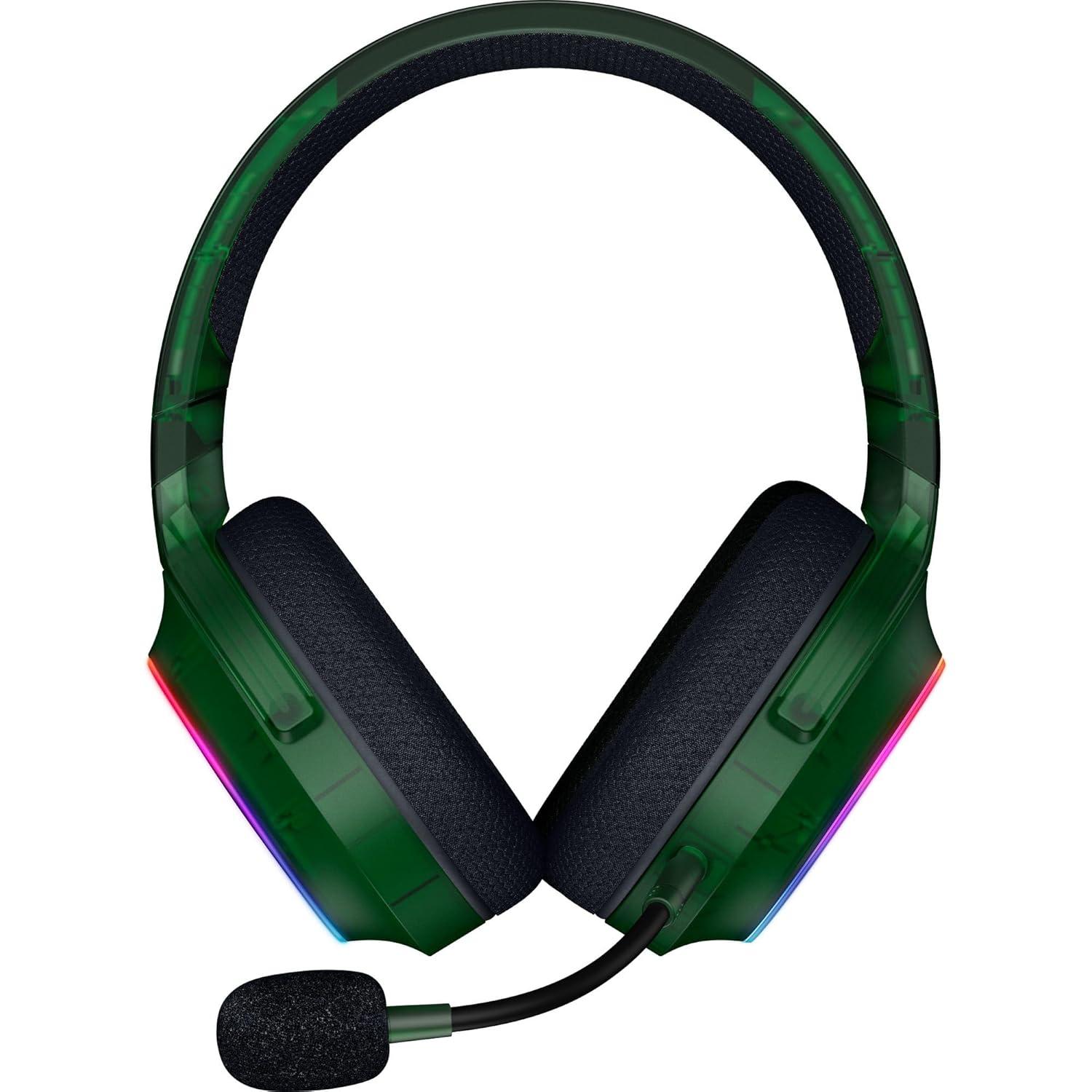 imageRazer Barracuda X Chroma Wireless Gaming Headset 24GHz Wireless ampamp Bluetooth  Lightweight  RGB  40mm Drivers  Cardioid Mic  70 Hr Battery  for PC Mac PS5 Switch Smartphone  Phantom Green