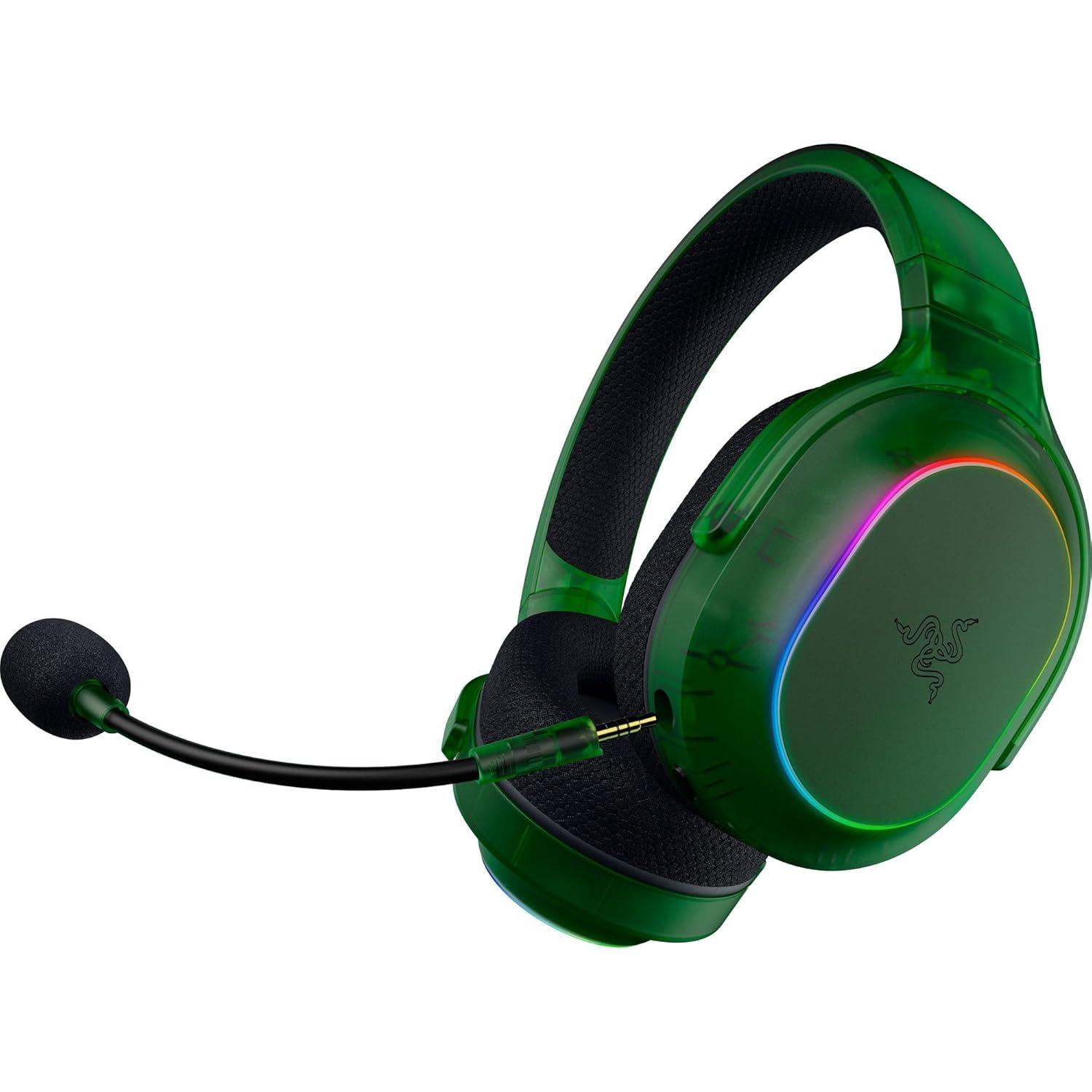 imageRazer Barracuda X Chroma Wireless Gaming Headset 24GHz Wireless ampamp Bluetooth  Lightweight  RGB  40mm Drivers  Cardioid Mic  70 Hr Battery  for PC Mac PS5 Switch Smartphone  Phantom Green