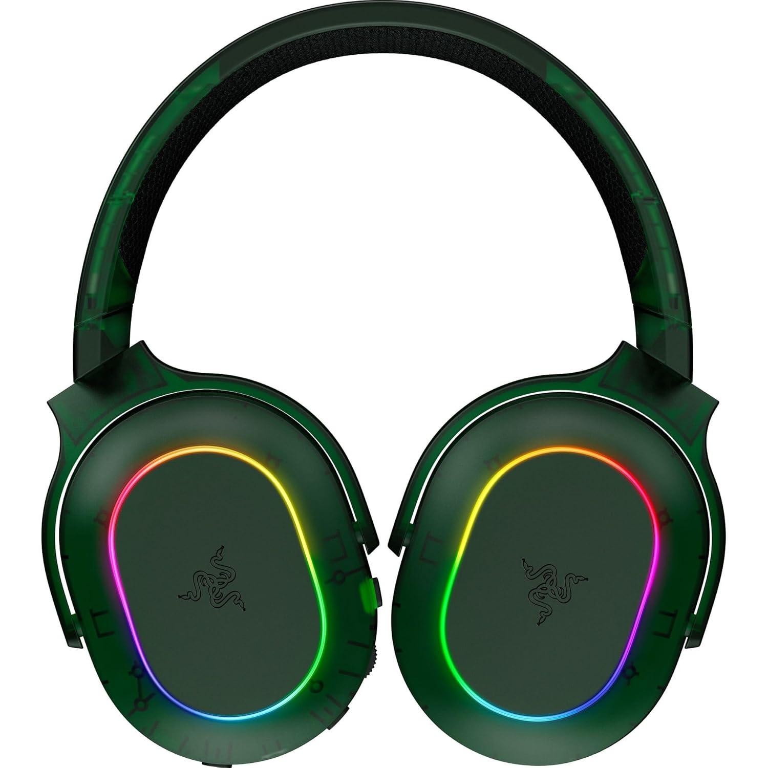 imageRazer Barracuda X Chroma Wireless Gaming Headset 24GHz Wireless ampamp Bluetooth  Lightweight  RGB  40mm Drivers  Cardioid Mic  70 Hr Battery  for PC Mac PS5 Switch Smartphone  Phantom Green