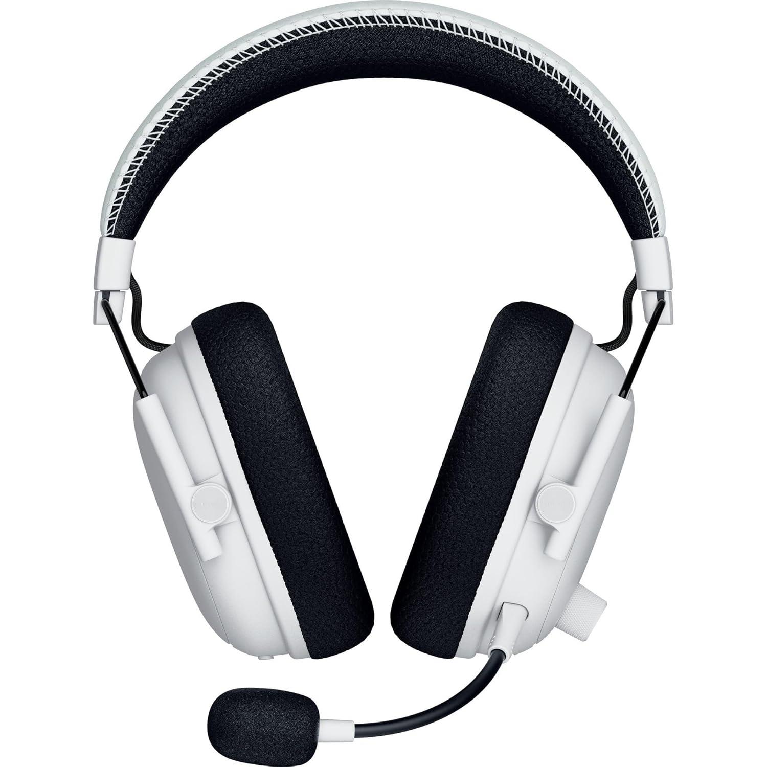 imageRazer BlackShark V3 Pro Wireless ANC Gaming Headset for PC Full Band Mic  50mm Drivers  24 GHz Bluetooth USB 35mm  Works with Mac PS5 Nintendo Switch Smartphone  70 Hr Battery  White