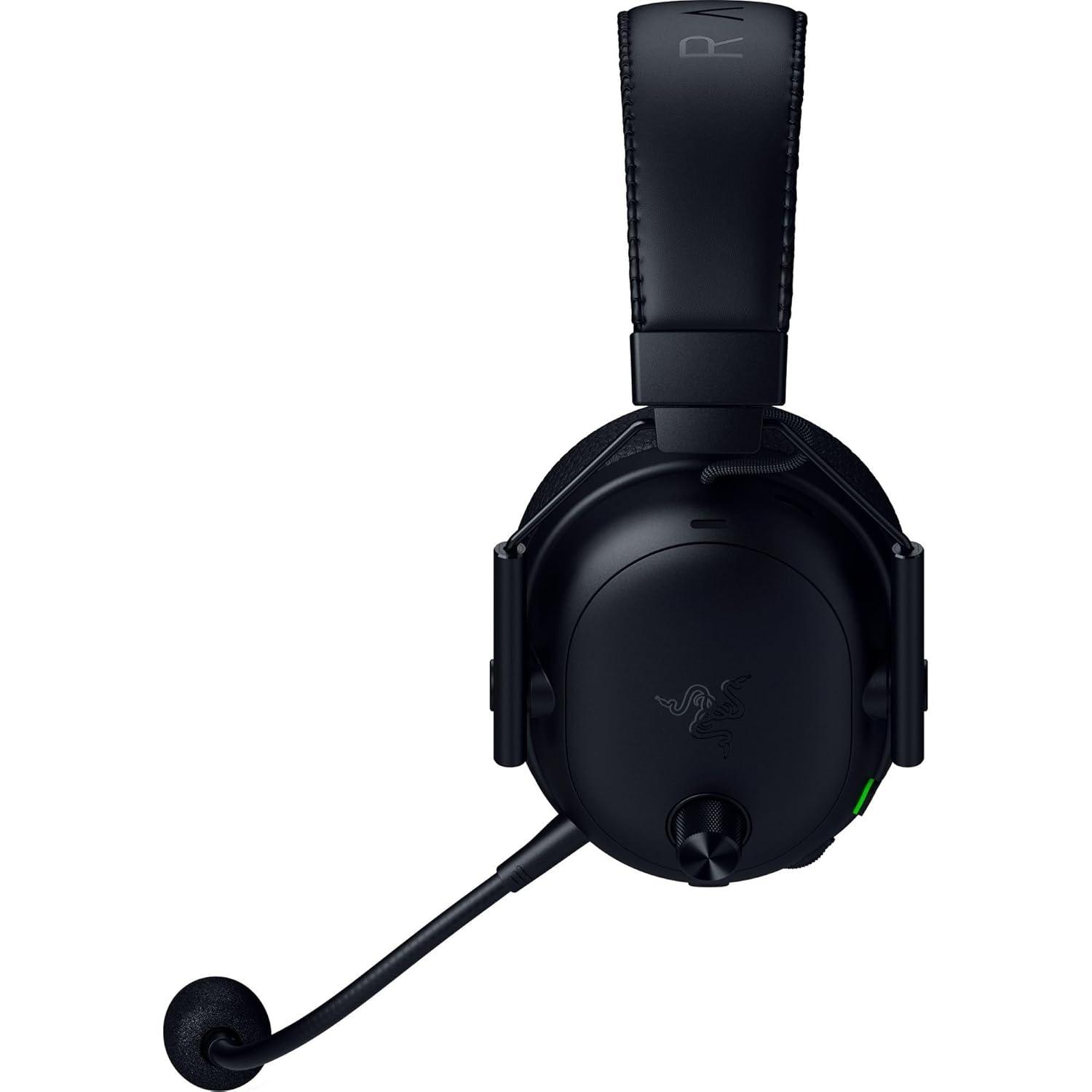 imageRazer BlackShark V3 Pro Wireless ANC Gaming Headset for PC Full Band Mic  50mm Drivers  24 GHz Bluetooth USB 35mm  Works with Mac PS5 Nintendo Switch Smartphone  70 Hr Battery  Black