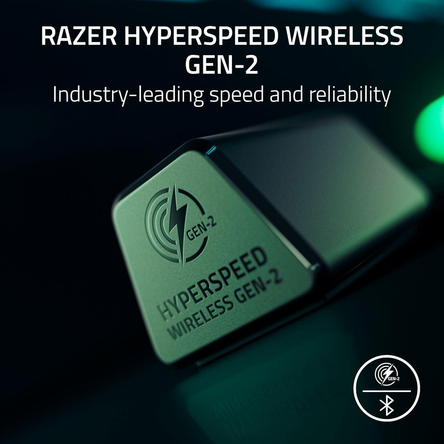 imageRazer BlackShark V3 Wireless Gaming Headset for PC 50mm Drivers  Super Wideband Mic  24 GHz Bluetooth USB  Works with Mac PS5 Nintendo Switch Smartphone  70 Hr Battery  White