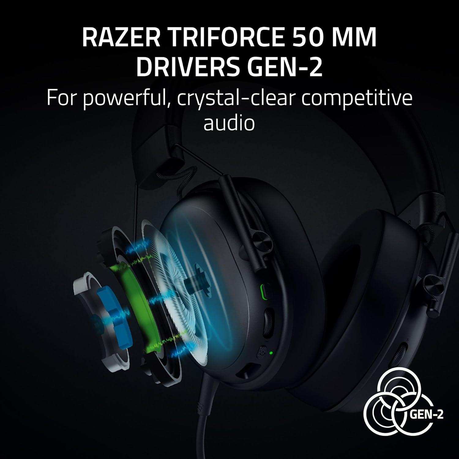 imageRazer BlackShark V3 X HyperSpeed Wireless Gaming Headset for PC 50mm Drivers  Cardioid Mic  24 GHz Bluetooth USB  Works with Mac PS5 Nintendo Switch Smartphone  70 Hr Battery  Black