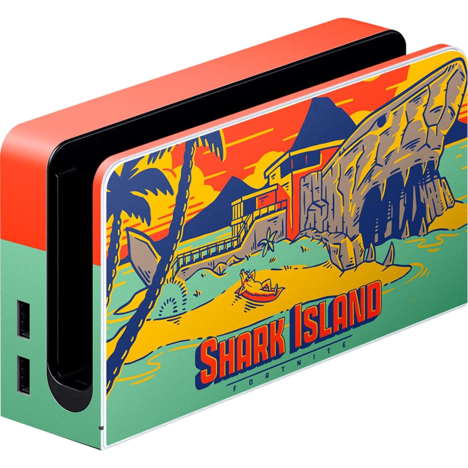 imageRazer Fortnite Console Skin Switch OLED 2021  Full Wrap  Premium 3M Cast Vinyl  Scratch Protection  Unique Designs ampamp Finishes  Easy Application  Shark IslandShark Island