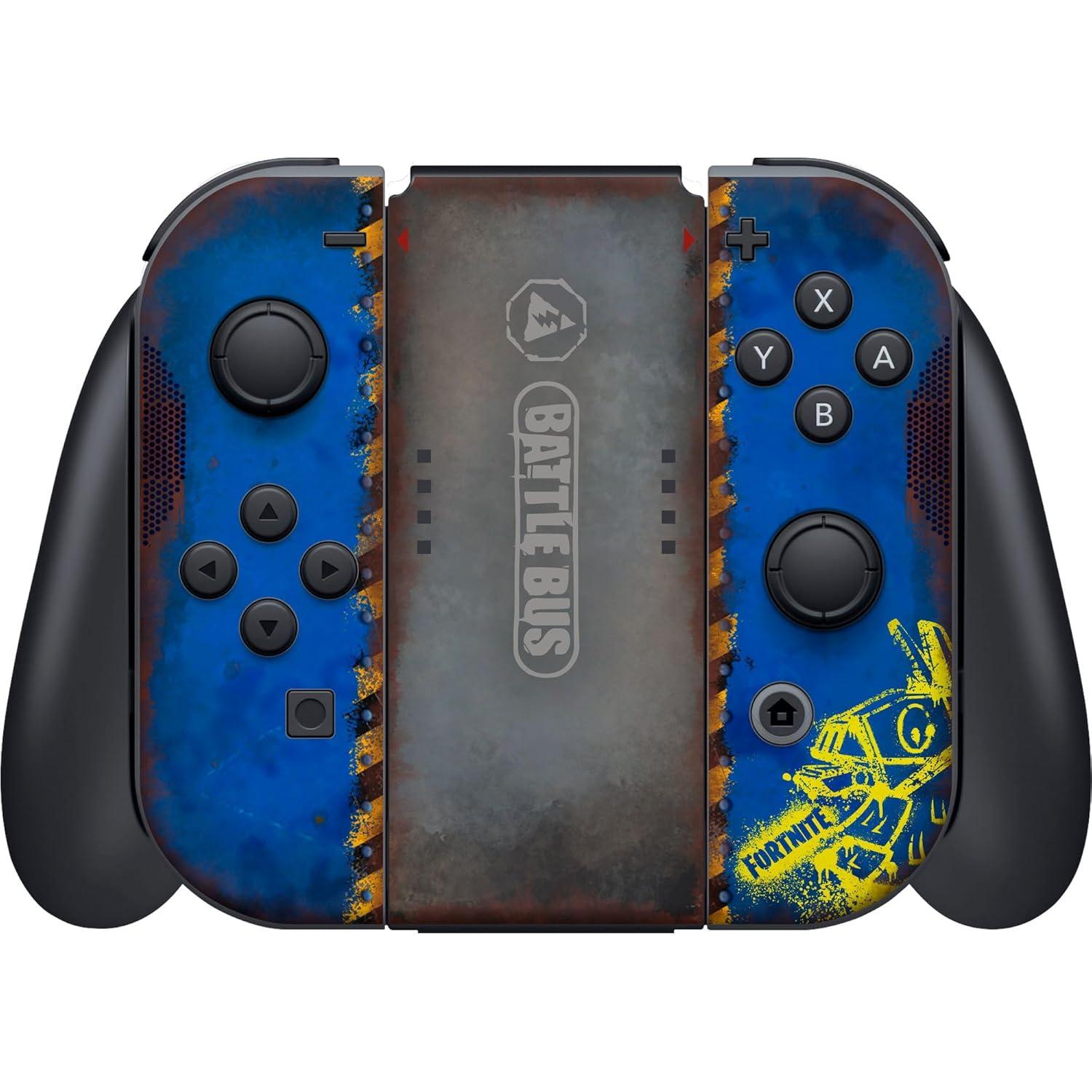 imageRazer Fortnite Console Skin Switch OLED 2021  Full Wrap  Premium 3M Cast Vinyl  Scratch Protection  Unique Designs ampamp Finishes  Easy Application  Shark IslandBattle Bus