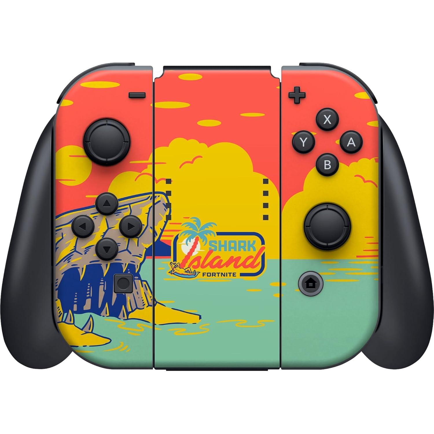 imageRazer Fortnite Console Skin Switch OLED 2021  Full Wrap  Premium 3M Cast Vinyl  Scratch Protection  Unique Designs ampamp Finishes  Easy Application  Shark IslandShark Island