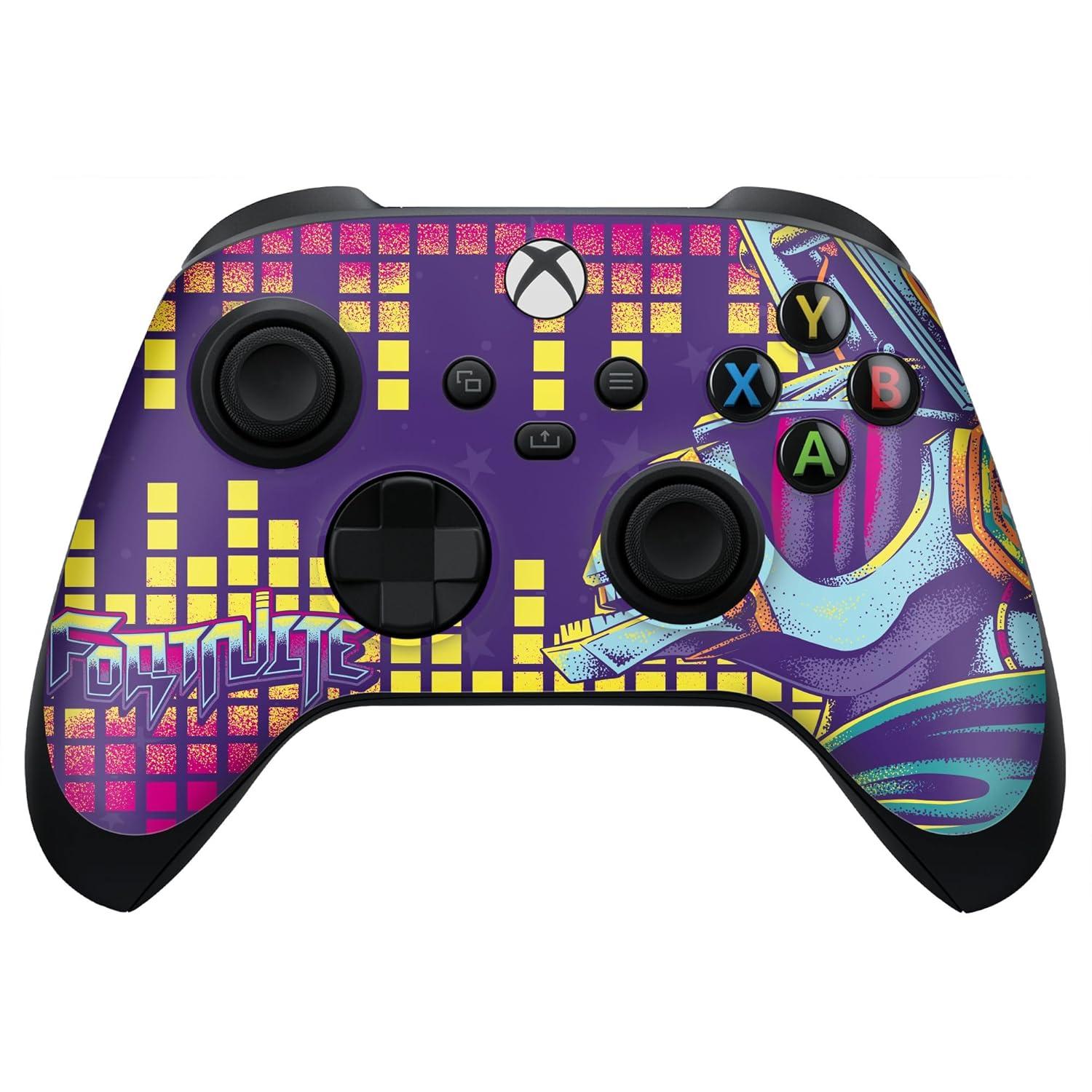 imageRazer Fortnite Console Skin Xbox Series S  Full Wrap  Premium 3M Cast Vinyl  Scratch Protection  Unique Designs ampamp Finishes  Easy Application  Battle BusDJ Yonder