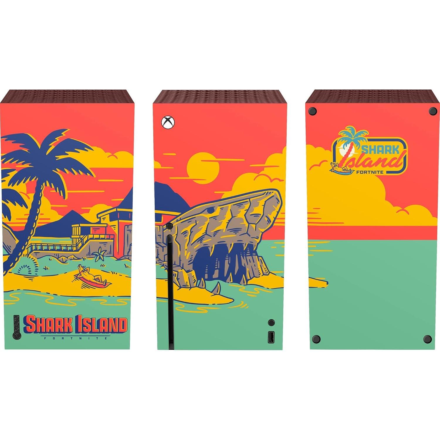 imageRazer Fortnite Console Skin Xbox Series X  Full Wrap  Premium 3M Cast Vinyl  Scratch Protection  Unique Designs ampamp Finishes  Easy Application  DJ YonderShark Island