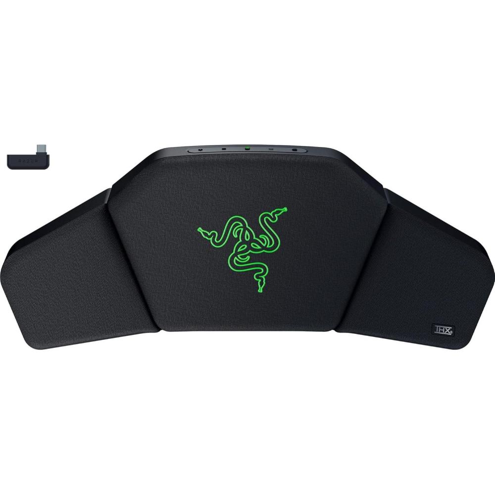 imageRazer Clio Wireless Speaker Head Cushion THX Spatial Audio Enabled  Integrated Near Field Dual Speakers  Multiple Audio Setups  Two 43 mm Full Range Drivers  Aluminum Cone  Bluetooth ampamp USB C