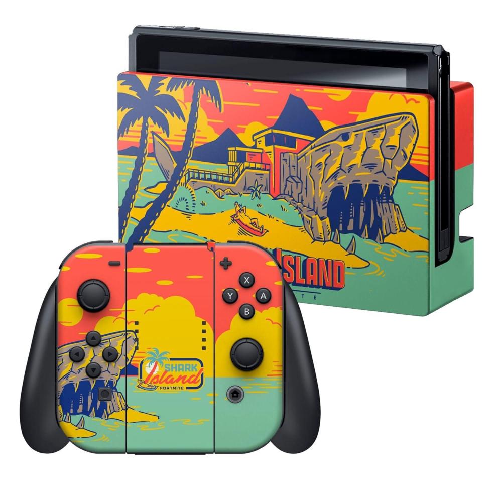 imageRazer Fortnite Console Skin Switch 2017  Full Wrap  Premium 3M Cast Vinyl  Scratch Protection  Unique Designs ampamp Finishes  Easy Application  Landscape 3Shark Island