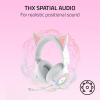 imageRazer Kraken Kitty V3 Pro Wireless RGB Gaming Headset Chroma RGB Kitty Ears  24 GHz Bluetooth 53 USB A  Super Wideband Mic  40mm Drivers  THX Spatial Audio  Comfortable Ear Cushions  White