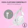 imageRazer Kraken Kitty V3 X Wired Gaming Headset Kitty Ears  HyperClear Cardioid Mic  40 mm Drivers  71 Surround Sound  Comfy Ear Cushions  CrossPlatform via 35mm PC PS5 Xbox Switch 2  White