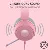 imageRazer Kraken Kitty V3 X Wired Gaming Headset Kitty Ears  HyperClear Cardioid Mic  40 mm Drivers  71 Surround Sound  Comfy Ear Cushions  CrossPlatform via 35mm PC PS5 Xbox Switch 2  Pink