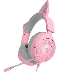 imageRazer Kraken Kitty V3 X Wired Gaming Headset Kitty Ears  HyperClear Cardioid Mic  40 mm Drivers  71 Surround Sound  Comfy Ear Cushions  CrossPlatform via 35mm PC PS5 Xbox Switch 2  Pink