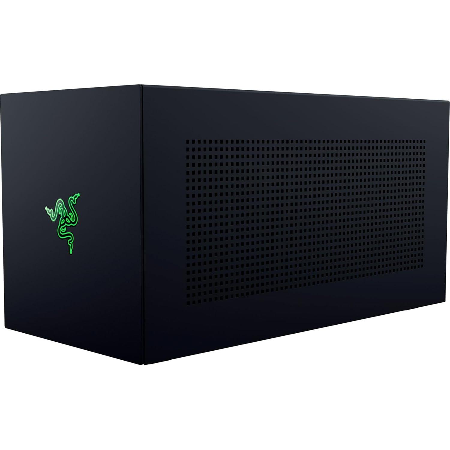 imageRazer Core X V2 External Graphics Enclosure eGPU Compatible with Windows 11 Thunderbolt 45 and USB 4 Laptops ampamp Devices  4 Slot Wide NVIDIAAMD Graphics Cards PCIe 40 Support  140W PD via USB C