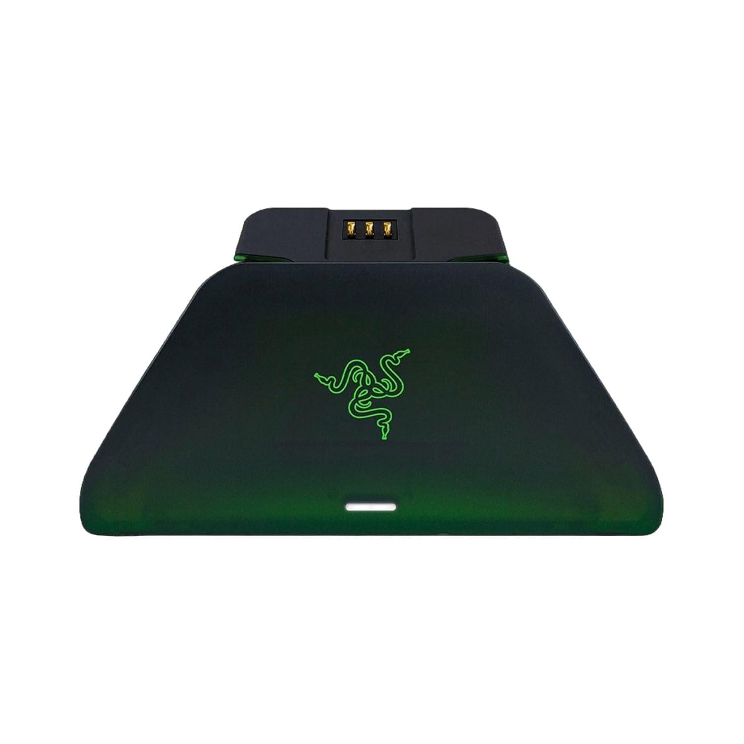imageRazer Wireless Controller ampamp Quick Charging Stand Bundle for Xbox Series XS Xbox One Impulse Triggers  Textured Grips  12hr Battery Life  Magnetic Secure Charging Limited Green Edition
