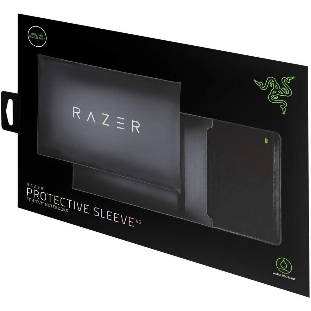 imageRazer 173quotquot Protective Laptop Sleeve Scratch ampamp WaterResistant  Padded Interior Lining  SnagFree Velcro  FlipOut Mouse Mat  Classic Black RC2101590100R3M117 in